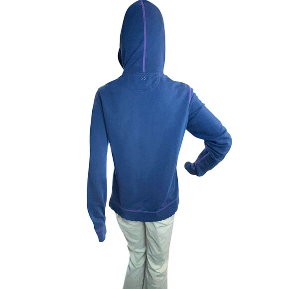 Converse Womens Vintage Front Zip Hoodie Medium Y2K Grunge Alternative - Picture 7 of 12